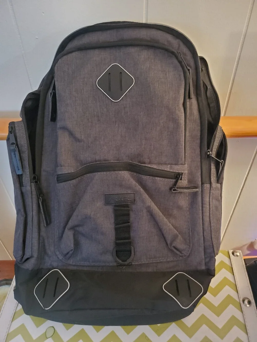 FUEL Everyday Hi-Tech Backpack - Black ChambrayGreat multi-compartment backpac
